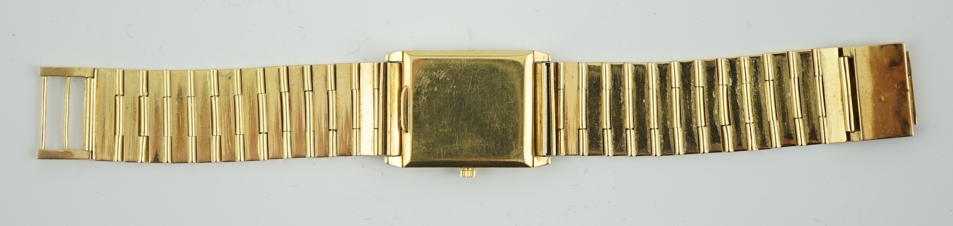 A gentleman's 1960's 18ct gold Vacheron & Constantin manual wind dress wrist watch, on an 18k gold bracelet